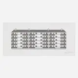Apartment 6 by Julian Opie, 2021, woodcut on Somerset Velvet 300gsm, offered Sep 2022