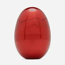 Cracked Egg by Jeff Koons, 2008, aluminum with red glaze, offered Sep 2022