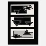 Frank Stella, Black Stack (from the Stacks series)