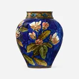 John Bennett, Vase with apple blossoms, 1877, glazed earthenware