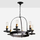 Samuel Yellin, Chandelier from the Walter Mellor House, Mount Airy, PA