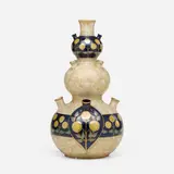 Paul Dachsel, Large Amphora vase with Mackintosh roses, c. 1907, glazed and gilt earthenware