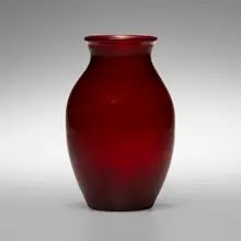 Vase by Tiffany Studios, c. 1906, hand-blown Favrile glass, sold Jan 2023