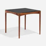 Aksel Bender Madsen and Ejner Larsen, Game table, 1957, teak, leather
