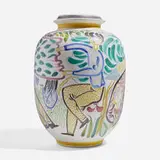 Stig Lindberg, Faience vase, 1946, glazed stoneware