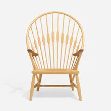 Peacock chair by Hans J. Wegner, ash, walnut, jute, sold Jul 2025