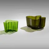Savoy vases, set of two by Alvar Aalto, glass, sold Jul 2025