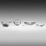 Collection of four Art Objects by Tapio Wirkkala, c. 1957, glass, sold Jul 2025