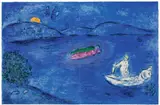 Marc Chagall, Daphnis et Chloe: L’echo, 1961, Farblithographie auf einem Velin-Doppelbogen