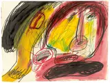 Walter Stöhrer, Ohne Titel, 1966, Mischtechnik auf Velin
