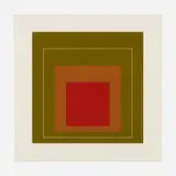 Josef Albers, White Line Square IV (from White Line Squares (Series I)), 1966, 3-color lithograph on Arches Cover