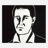Alex Katz, Javier, 2013, photoengraving and aquatint on Somerset Satin White