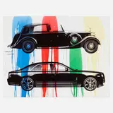 Thierry Guetta, Rolls Royce II (Unique), 2017, screenprint with hand-painting on paper