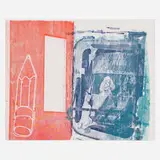 Robert Rauschenberg, Best Buddies, 1992, screenprint in colors