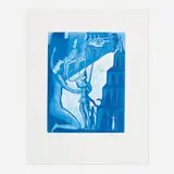 Carlos Almaraz, Citadel, 1988, etching and aquatint in Thalo Blue on BFK Rives