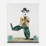 Charlie Chaplin by Red Grooms, 1986, lithographic paper construction, offered Apr 2022
