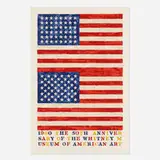 Jasper Johns, Two Flags (Whitney Anniversary)