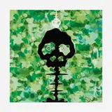 Time Bokan (Camouflage/Moss Green) by Takashi Murakami, 2009, offset lithograph in colors, offered Apr 2022