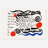 Lo Oscuro Invade by Alexander Calder, 1970, lithograph in colors, offered Mar 2022
