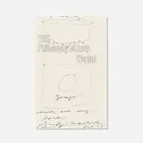 Andy Warhol, From A to B and Back Again, the Philosophy of Andy Warhol book with drawing, 1975, hardcover book with hand-drawing in black marker