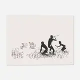 Trolleys by Banksy, 2006, screenprint in colors on Arches, offered Feb 2022