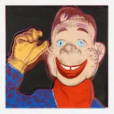Howdy Doody (from the Myths series) by Andy Warhol, 1981, screenprint in colors with diamond dust on Lenox Museum Board, offered Feb 2022