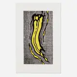 Roy Lichtenstein, Yellow Brushstroke, 1985, etching in colors on BFK Rives