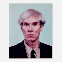 Neil Winokur, Andy Warhol, 1982, silver dye bleach print