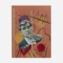 Untitled by Lucia Stern, mixed media on paper, offered Dec 2021