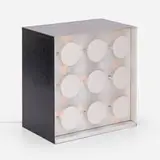 Martha Boto, Accélérations (Multiple No. 3a BO), 1969, painted metal relief, lighting elements, motor