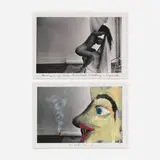 Duane Stephen Michals, Portrait of Esta Greenfield Smoking a Cigarette