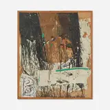 Michael Goldberg, Untitled, 1966, oil, oil stick and collage on board