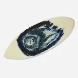 Owl by Raymond Pettibon, 2006, rice paper bonded to Hobie skimboard, offered Oct 2021