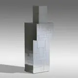 Cityscape pedestal from the PE 200 series by Paul Evans, c. 1975, chrome-plated steel, sold Sep 2022