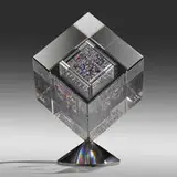 Jon Kuhn, Crossroads, 2000, ground, polished, and laminated glass, stainless steel