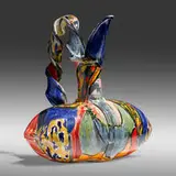 Betty Woodman, Autumn Pillow Pitcher, 1998, glazed earthenware