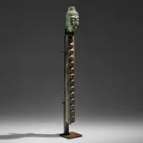Marlene Rose, Metallic Pillar Buddha, 2011, cast glass, steel