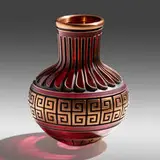 Chris Tarpley, Vase from the Cibola series, c. 2000, blown glass with electroformed copper