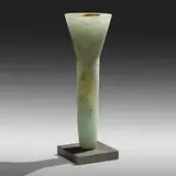 Howard Ben Tré, Funnel, 1989, cast glass, gilt, iron