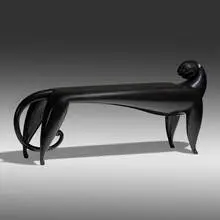Judy Kensley McKie, Jaguar bench, 1992, patinated bronze