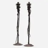Albert Paley, Tall candleholders, pair