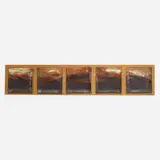Toshiko Takaezu, Untitled (collection of five plates)