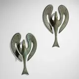 Judy Kensley McKie, Swan sconces, pair