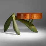 Again and Again sideboard by Wendell Castle, 1994, mahogany veneer, polychromed mahogany and oak, sold Sep 2022