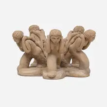 Edwin Scheier, Fear of The Bomb, c. 1945, stoneware