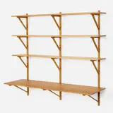Wall-mounted shelf, model 20069 by Børge Mogensen, stained oak, sold Jul 2025