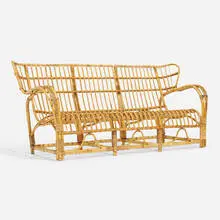 Viggo Boesen, Teddy settee, 1936, rattan