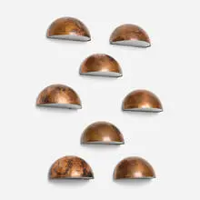 Nordlux, Scorpius sconces, set of eight, patinated copper