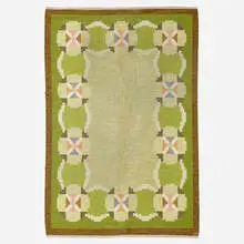 Ingegerd Silow, Flatweave carpet, c. 1950, hand-woven wool