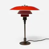 PH 4/3 table lamp by Poul Henningsen, lacquered aluminum, patinated brass, sold Jul 2025